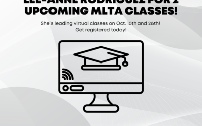 Join Pride Settlement’s Lee-Anne Rodriguez for two upcoming MLTA classes